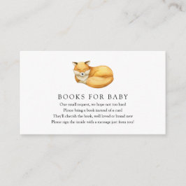 Fox Books voor Baby-invoegkaart Informatiekaartje