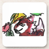 Fox bos bier onderzetter (Voorkant)