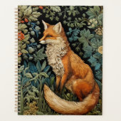  Fox Botanische Bosbloemen William Morris Planner (Voorkant)