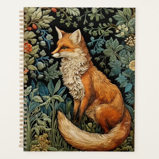  Fox Botanische Bosbloemen William Morris Planner (Voorkant)