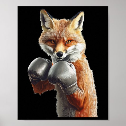 Fox Boxing Poster (Voorkant)