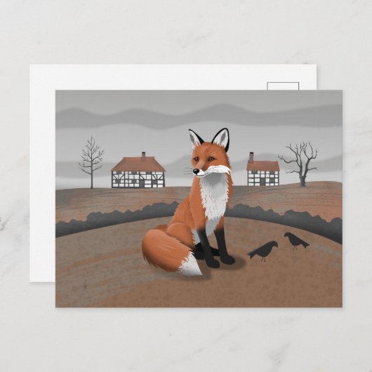Fox Briefkaart (Voorkant / Achterkant)