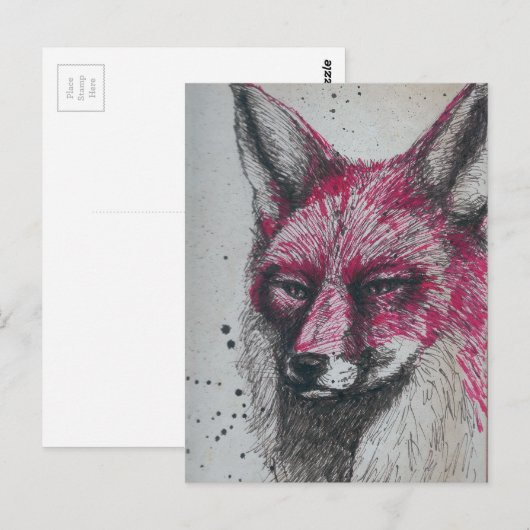 Fox Briefkaart (Voorkant / Achterkant)