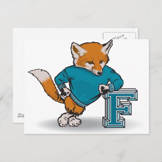 Fox Briefkaart (Voorkant / Achterkant)