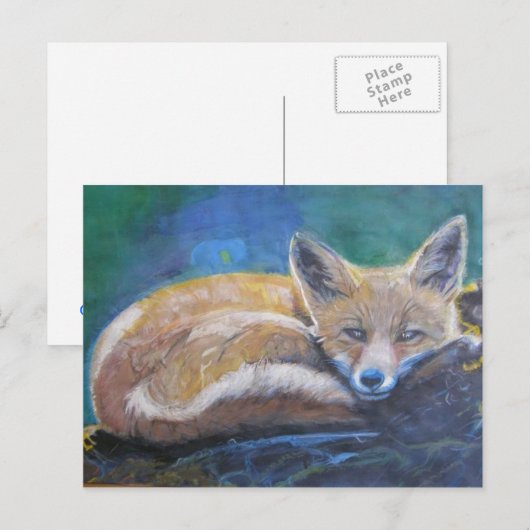 Fox Briefkaart (Voorkant / Achterkant)