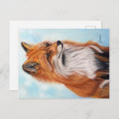 Fox Briefkaart afdrukken (Voorkant / Achterkant)