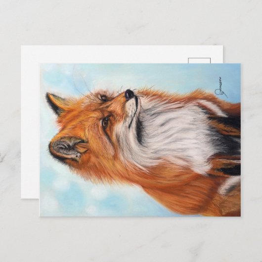 Fox Briefkaart afdrukken (Voorkant / Achterkant)