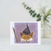 Fox Briefkaart Asturian Fox Asturias Spanje (Staand voorkant)