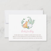 Fox Bring-a-Book Kaart - November Baby shower (Voorkant)