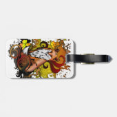 Fox buitenshuis bagagelabel (Achterkant horizontaal)