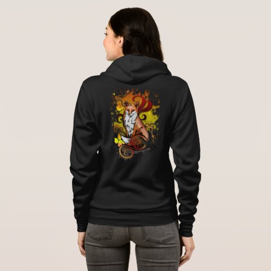 Fox buitenshuis hoodie (Achterkant volledig)