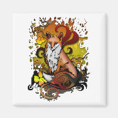 Fox buitenshuis magneet (Voorkant)