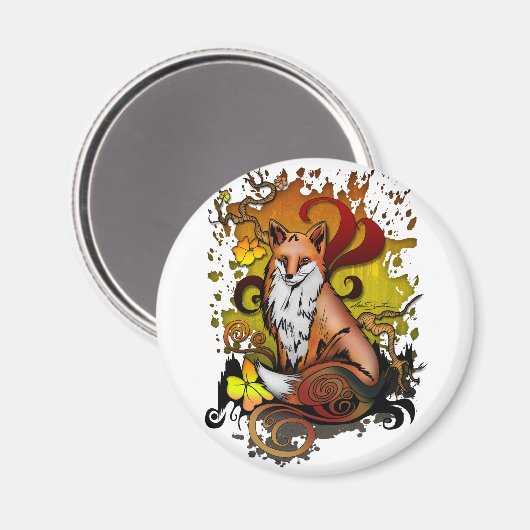 Fox buitenshuis magneet (Voorkant / Achterkant)