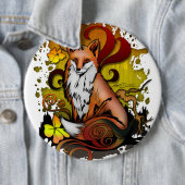 Fox buitenshuis ronde button 6,0 cm (In situ)