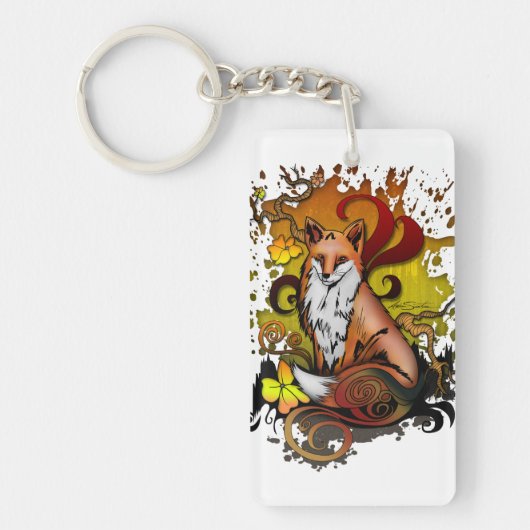 Fox buitenshuis sleutelhanger (Voorkant)