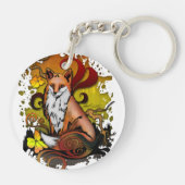 Fox buitenshuis sleutelhanger (Achterkant)