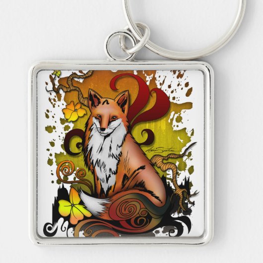Fox buitenshuis sleutelhanger (Voorkant)