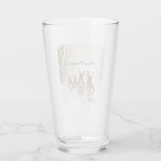 Fox Bunny Rabbit Best Friends Forever Glas (Achterkant)