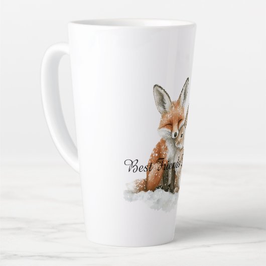 Fox Bunny Rabbit Best Friends Forever Latte Mok (Linkerhoek)