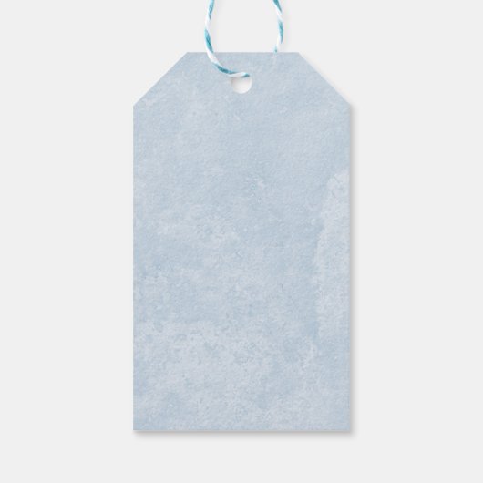 Fox Cabin Winter Wonderland Sneeuw Kerstmis Cadeaulabel (Achterkant)