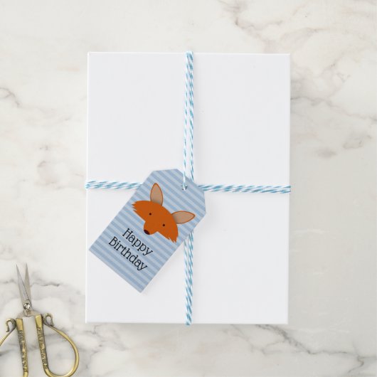 Fox Cadeaulabel (Met Touw)