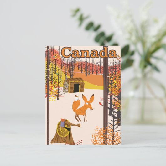 Fox Canada  reisposter Briefkaart (Staand voorkant)