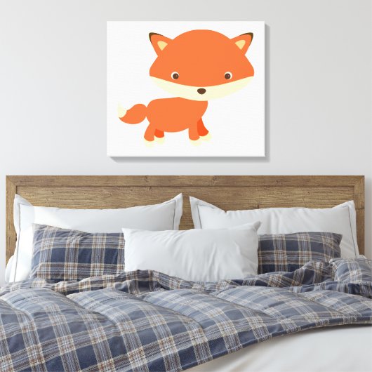 Fox Canvas Afdruk (Insitu (Slaapkamer))