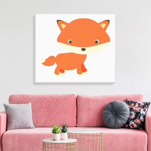 Fox Canvas Afdruk (Insitu (Woonkamer))