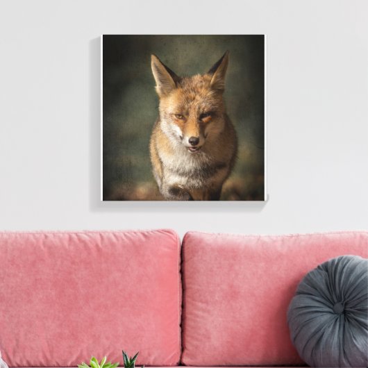 Fox Canvas Afdruk (Insitu (Woonkamer))