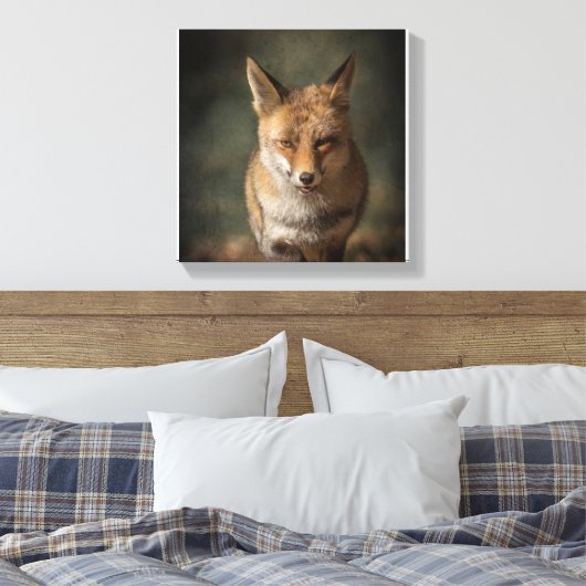 Fox Canvas Afdruk (Insitu (Slaapkamer))