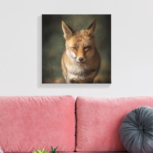 Fox Canvas Afdruk (Insitu (Woonkamer))