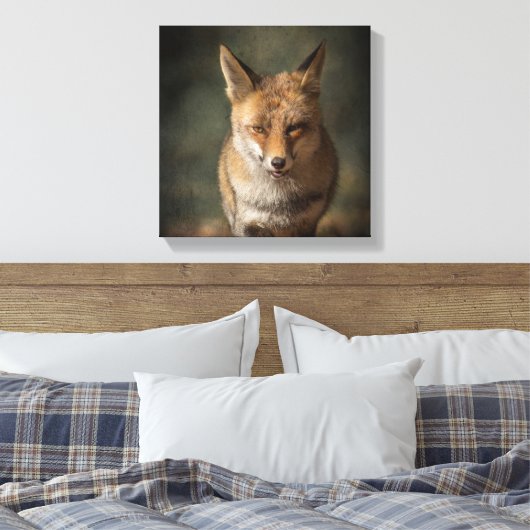 Fox Canvas Afdruk (Insitu (Slaapkamer))