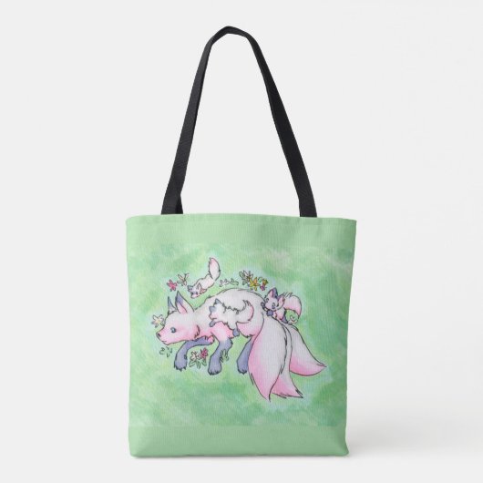 Fox Canvas tas (Achterkant)