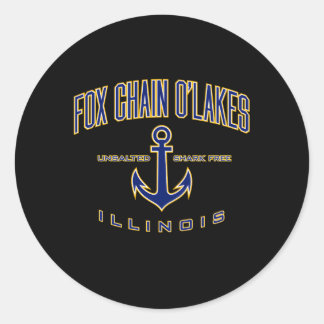 Fox Chain O'Lakes Il voor Ronde Sticker
