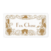 Fox Chase Hunt Homebrew Bottling Home Brouwlabels Etiket (Voorkant)