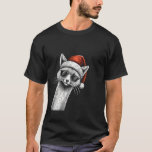 Fox Christmas Santa Hat Pajama Funny Fox Kerstmis T-shirt<br><div class="desc">Fox Christmas Santa Hat Pajama Funny Fox Kerstmis</div>