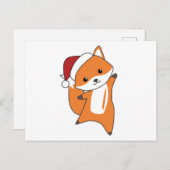 Fox Christmas Snow Winter Animals Briefkaart (Voorkant / Achterkant)