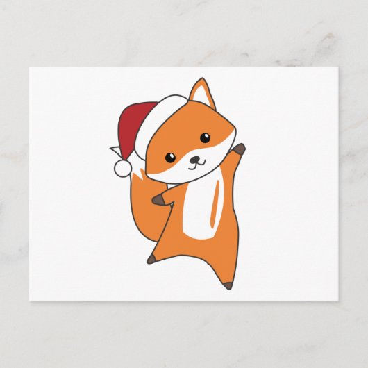Fox Christmas Snow Winter Animals Briefkaart (Voorkant)