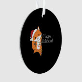 Fox Christmas Snow Winter Animals Ornament (voorkant)
