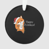 Fox Christmas Snow Winter Animals Ornament (voorkant)