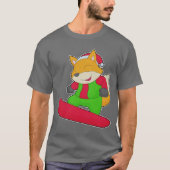 Fox Christmas Snowboard T-shirt (Voorkant)
