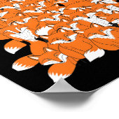 Fox Christmas Tree Fox Kerstboom Grappig Fox Kerst Poster (Hoek)