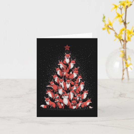 Fox Christmas Tree Fox Xmas Tree Dames & Kamp; Jon Kaart (Gele Bloem)