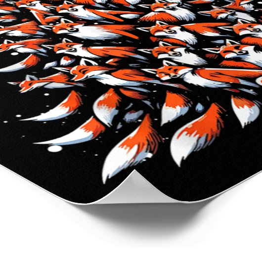 Fox Christmas Tree Fox Xmas Tree Dames & Kamp; Jon Poster (Hoek)