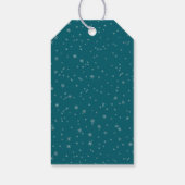 Fox Christmas Tree Sleigh Snowflakes Cadeaulabel (Achterkant)