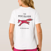 Fox Class T-Shirt, White, Girls T-shirt (Achterkant)