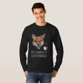 Fox Coffee Lover Cafeïne Fox Mok Coffee T-shirt (Voorkant volledig)