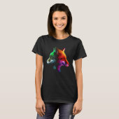 Fox Colourful Fantasy  Animal Fox T-shirt (Voorkant volledig)