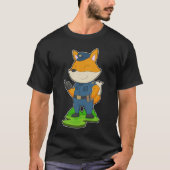 Fox Cop Microfoon Politie T-shirt (Voorkant)