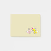 Fox Couple Kust met Little Hearts Overhead Post-it® Notes (Voorkant)
